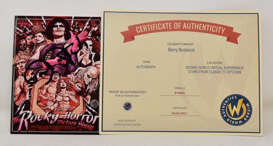 Barry Bostwick Rocky Horror Picture Show Signed Autograph 6 x 8 Metal Print COA