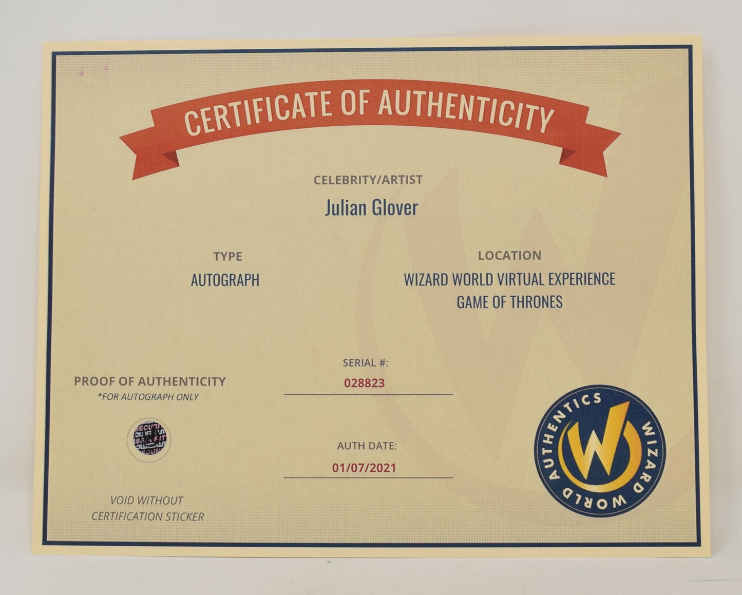 Julian Glover Star Wars General Veers Signed Autograph 8 x 10 Photo COA