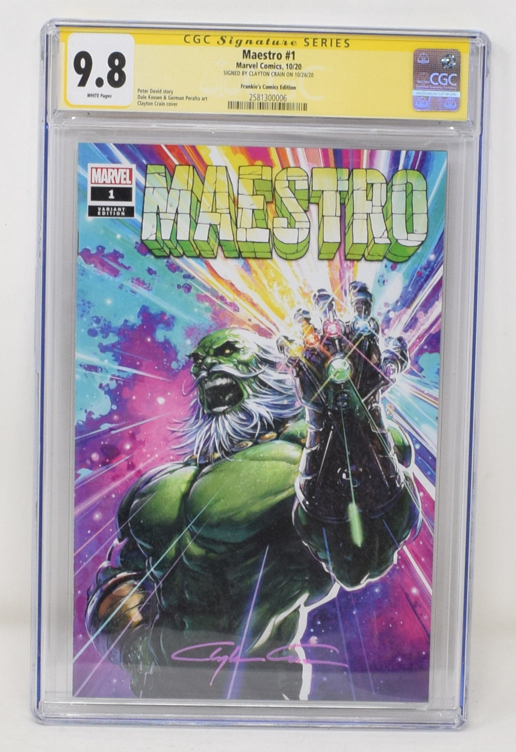 Maestro #1 (Of 5) Clayton Crain Infinity Gauntlet Venom 7 Homage Variant (08/19/2020) Marvel
