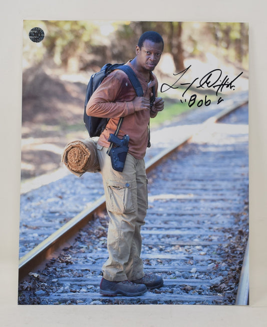 Lawrence Gilliard Walking Dead Bob Stookey Signed Autograph 8 x 10 Photo COA
