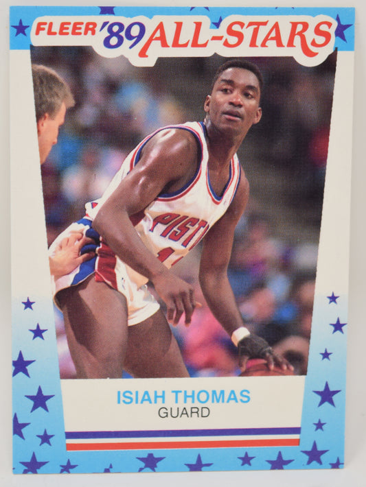 Isiah Thomas Fleer All-Stars Sticker 1989-90 Basketball HOF Card 6