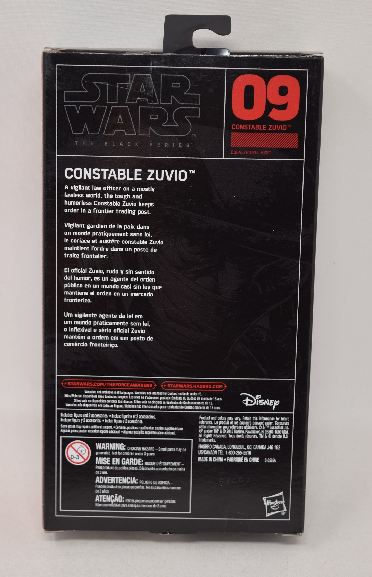 Star Wars Black Series 09 Constable Zuvio 6" Action Figure Hasbro NIB