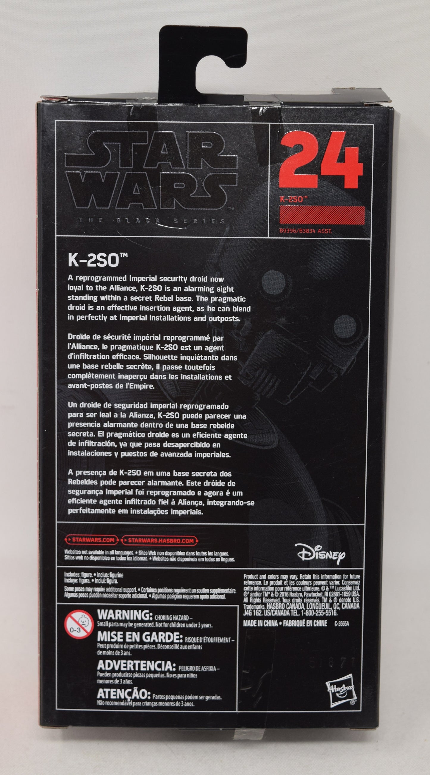 Star Wars Black Series 24 K-2SO Droid 6" Action Figure Hasbro NIB