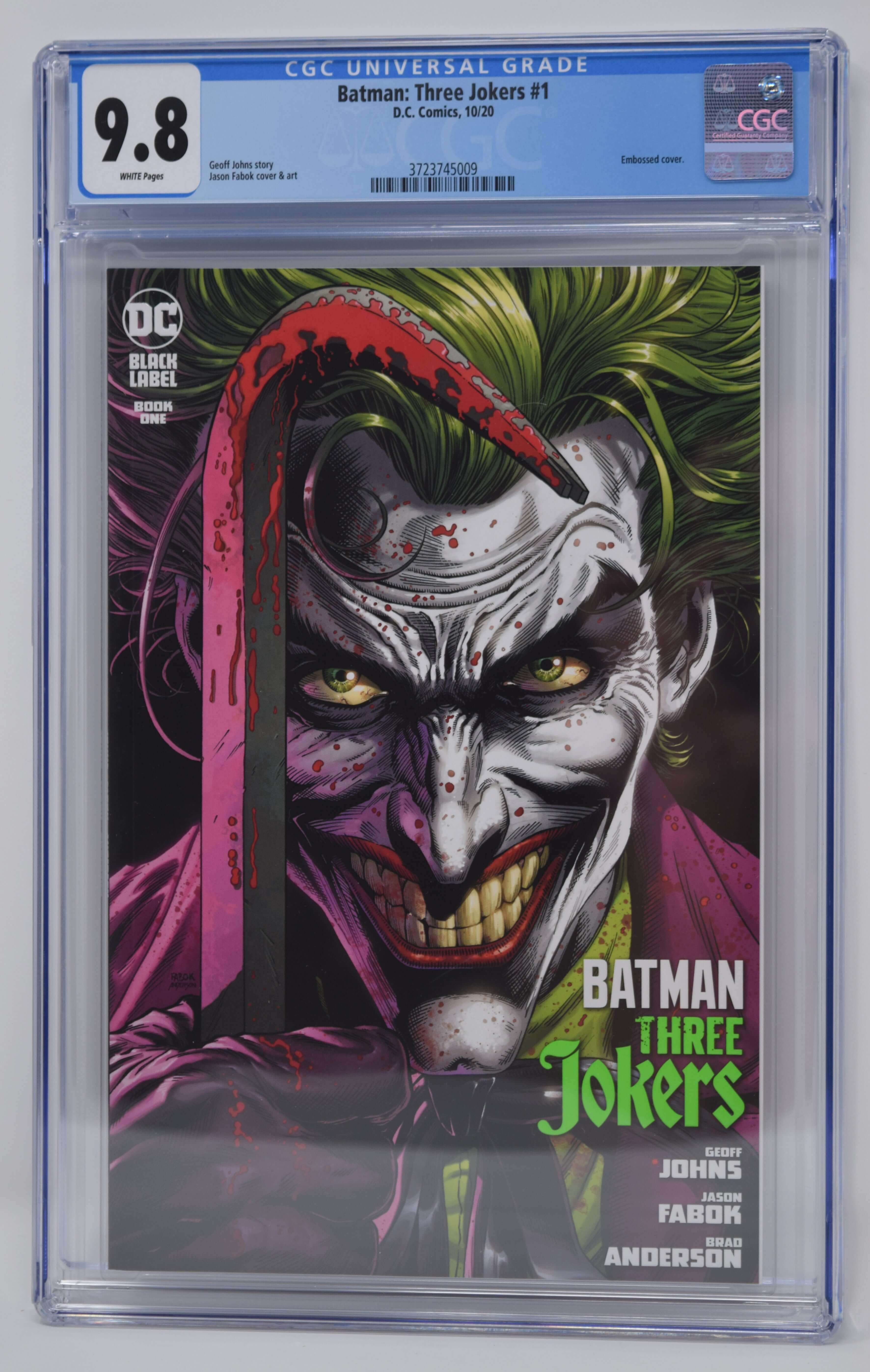 Batman Three Jokers #1 2020 DC Comics 1st Print sold Jason Fabok Variant E CGC 9.8