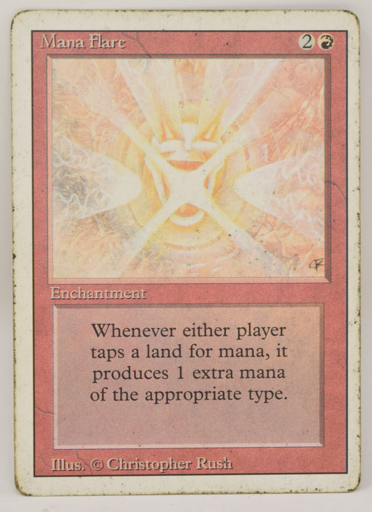 Magic The Gathering MTG Card Mana Flare Red Revised HP