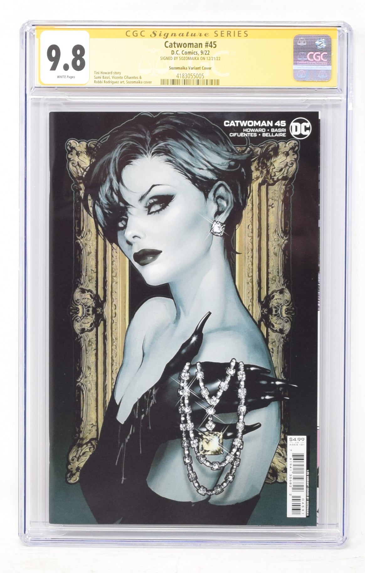 Catwoman #45 C 1:25 Sozomaika Card Stock Variant (07/19/2022) DC CGC SS 9.8 - Golden Apple Comics