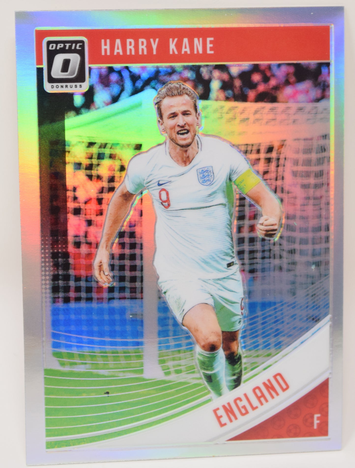 Harry Kane Panini Donruss Optic 2018-19 Soccer Card Silver Holo 123