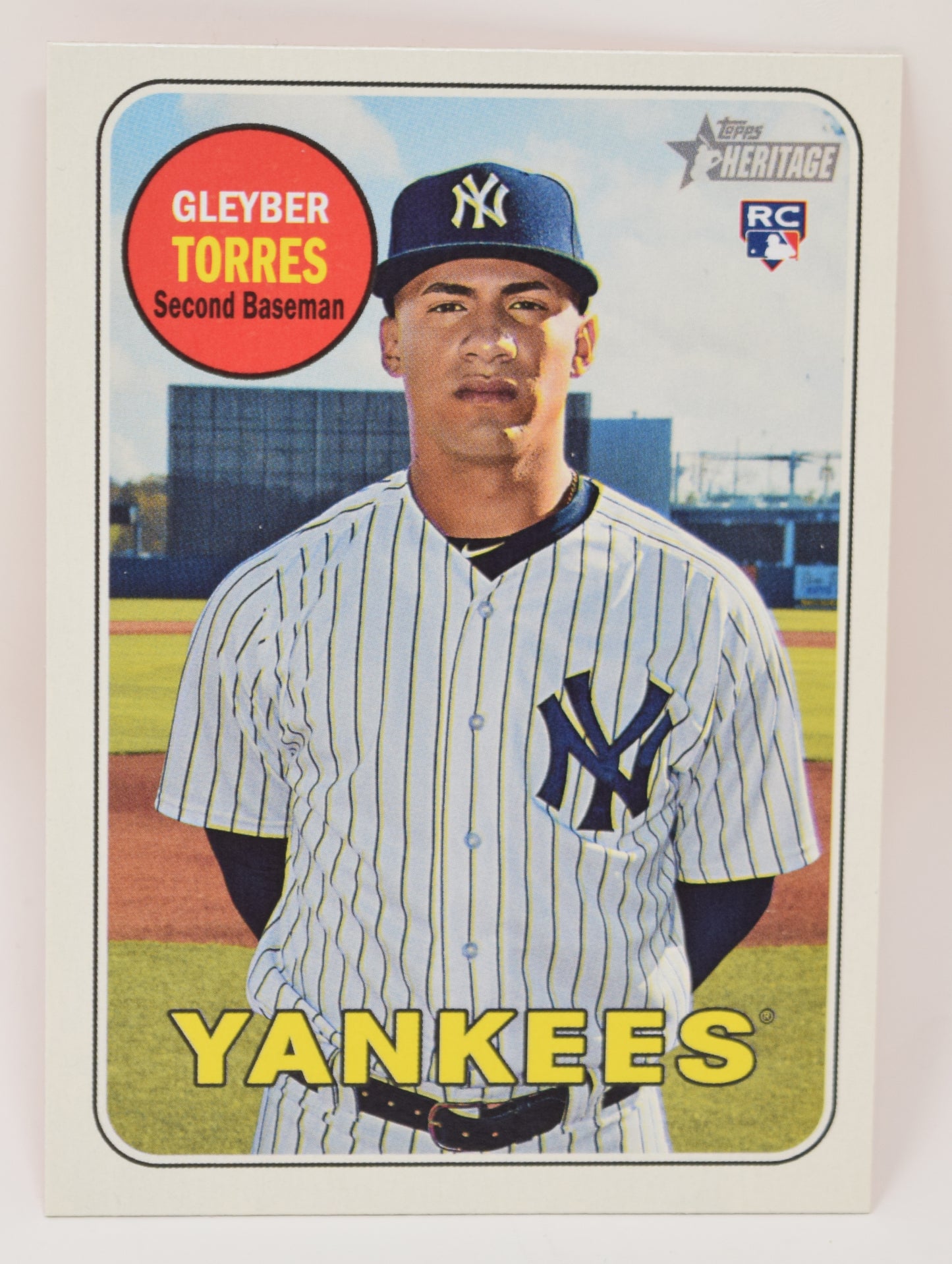 Gleyber Torres Topps 2018 Heritage Baseball RC Rookie Card Yankees 603