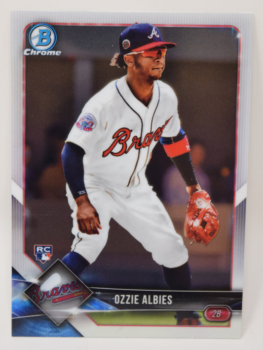Ozzie Albies Bowman Chrome 2018 Baseball RC Rookie Card 92