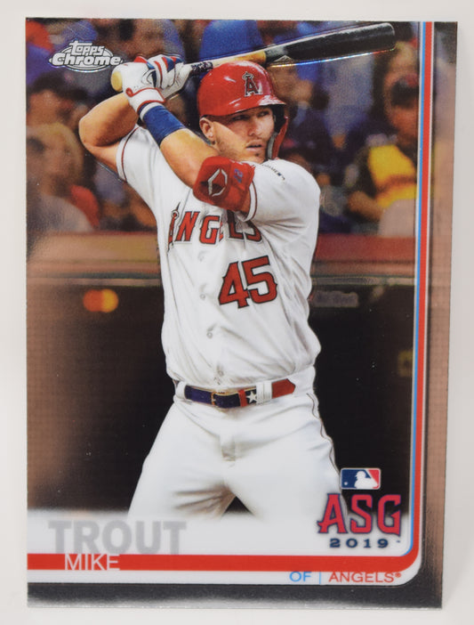 Mike Trout Topps Chrome 2019 Baseball Los Angeles Angels All Star Card 76