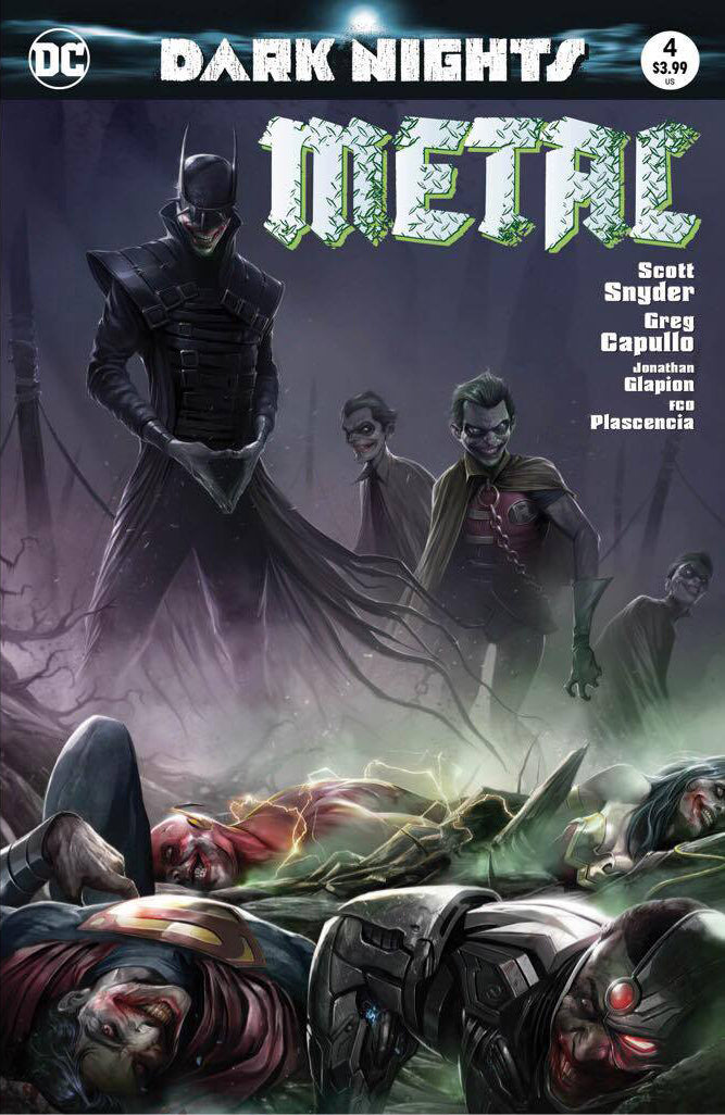 Dark Nights Metal 4 DC 2017 NM Francesco Mattina Variant Batman Who Laughs Joker