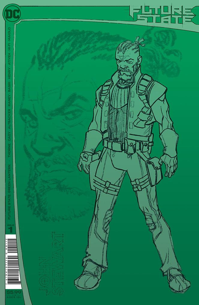 Future State Green Lantern #1 (Of 2) 2nd Print Design John Stewart Variant (02/17/2021) Dc