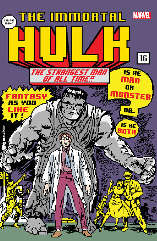 IMMORTAL HULK #16 2nd Print 16 Bit Matthew Waite Incredible Hulk 1 Homage Variant (04/24/2019) MARVEL