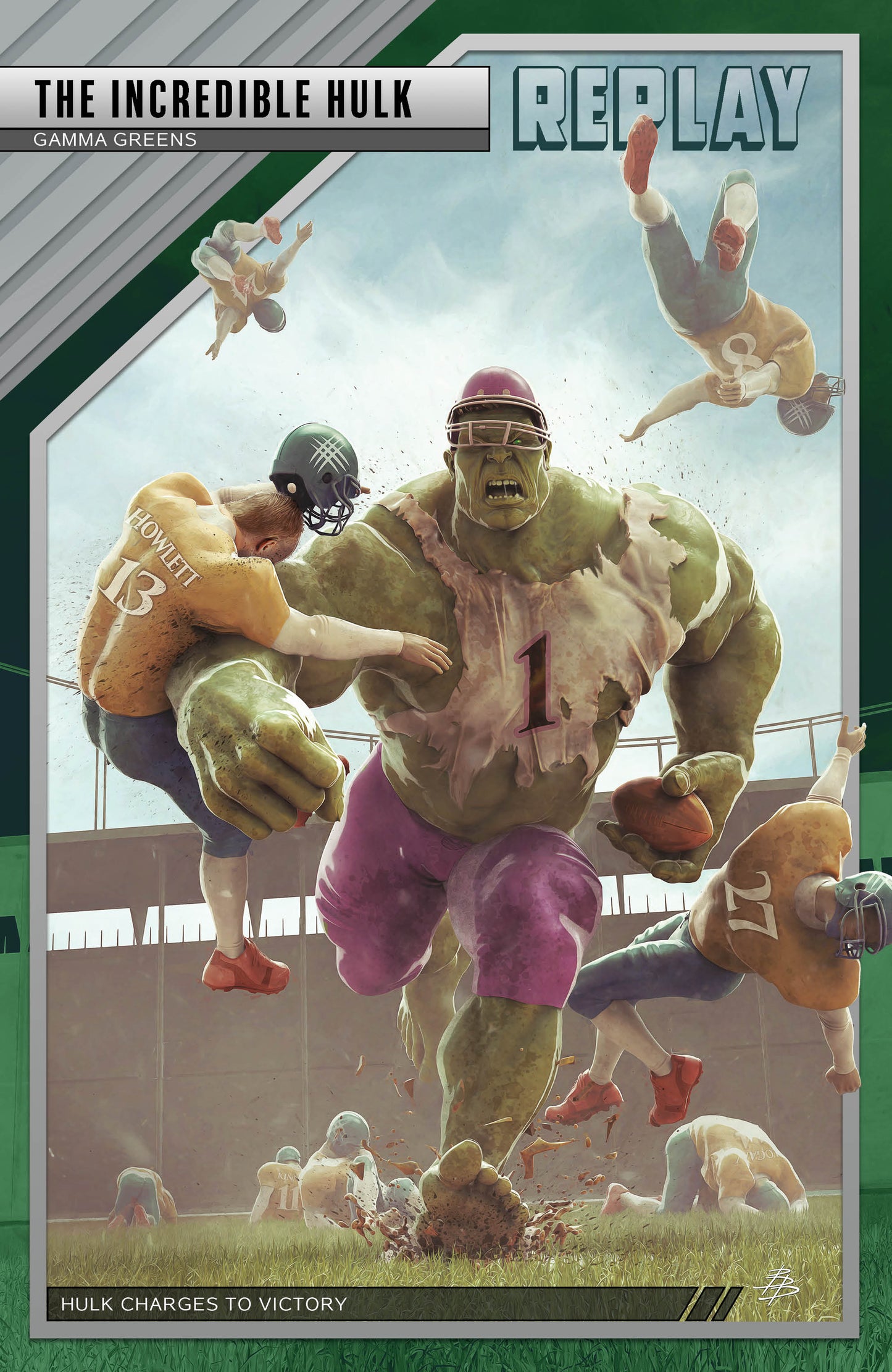 Hulk #3 Bjorn Barends Football Variant (01/19/2022) Marvel