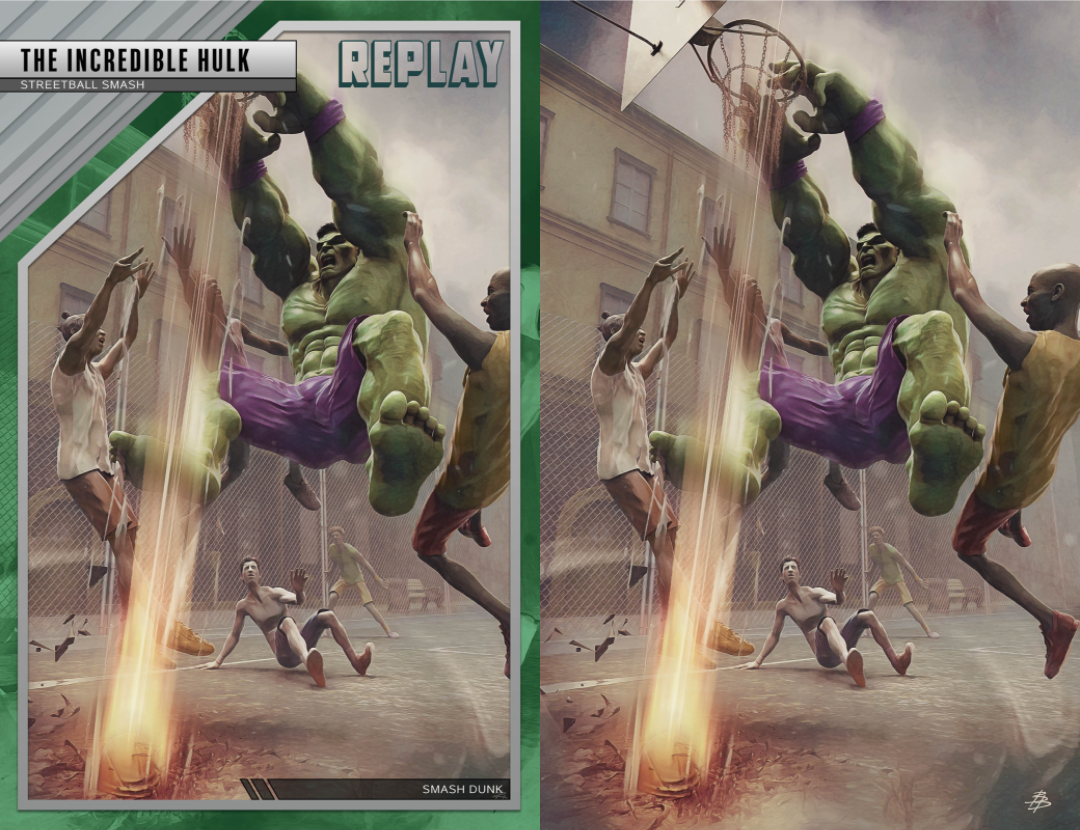 Hulk #4 2nd Print Bjorn Barends Slam Dunk Variant (03/30/2022) Marvel
