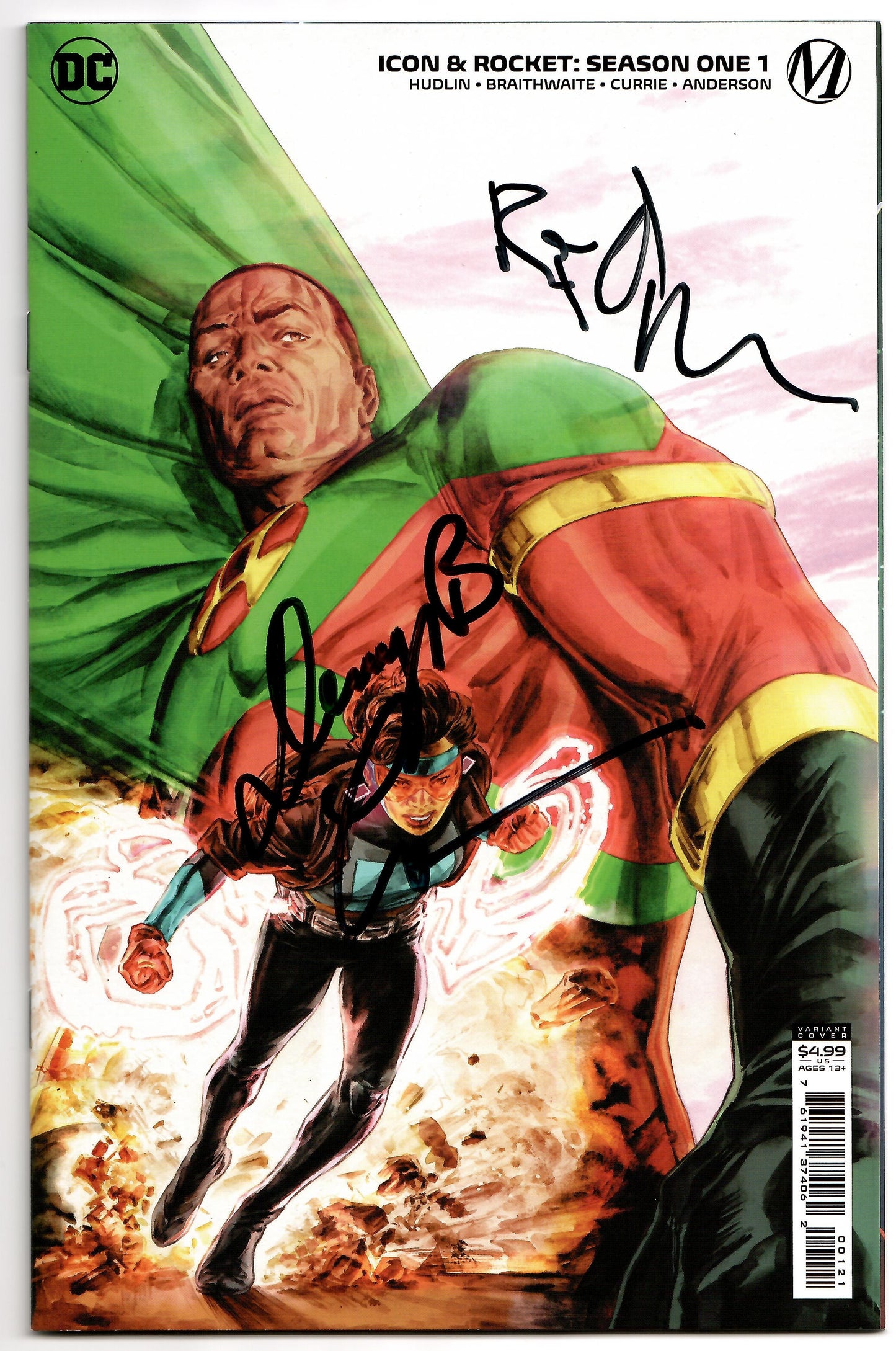 Icon & Rocket Season One #1 (Of 6) C Doug Braithwaite Variant SIGNED Reginald Hudlin Denys Cowan (06/29/2022) Dc