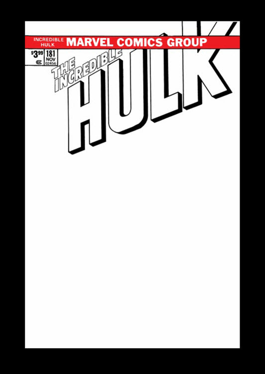 Incredible Hulk 181 Marvel FACSIMILE EDITION 1st Wolverine Blank Sketch Variant (03/27/2019)
