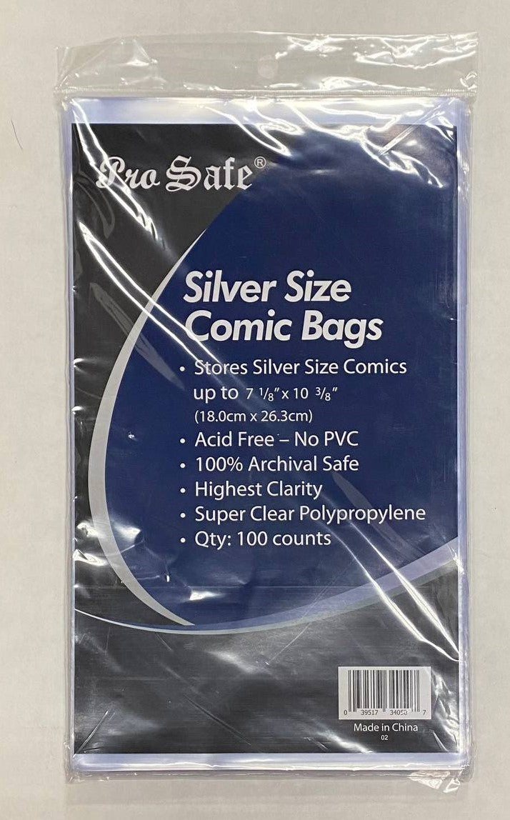 Silver Comic Bags