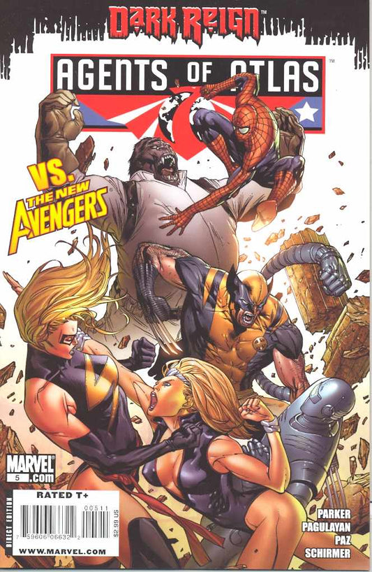 Agents of Atlas 5 A Marvel 2009 NM BILLY TAN Dark Reign