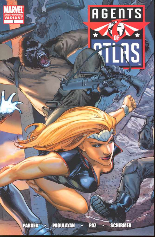 Agents Of Atlas 1 Marvel 2009 2nd Print Carlo Pagulayan Wraparound Variant Dark Reign