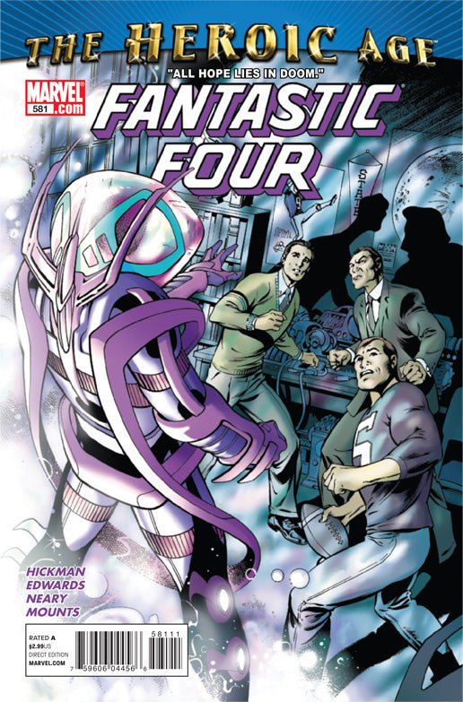Fantastic Four #581 3rd Series Marvel 2010 ALAN DAVIS JONATHAN HICKMAN