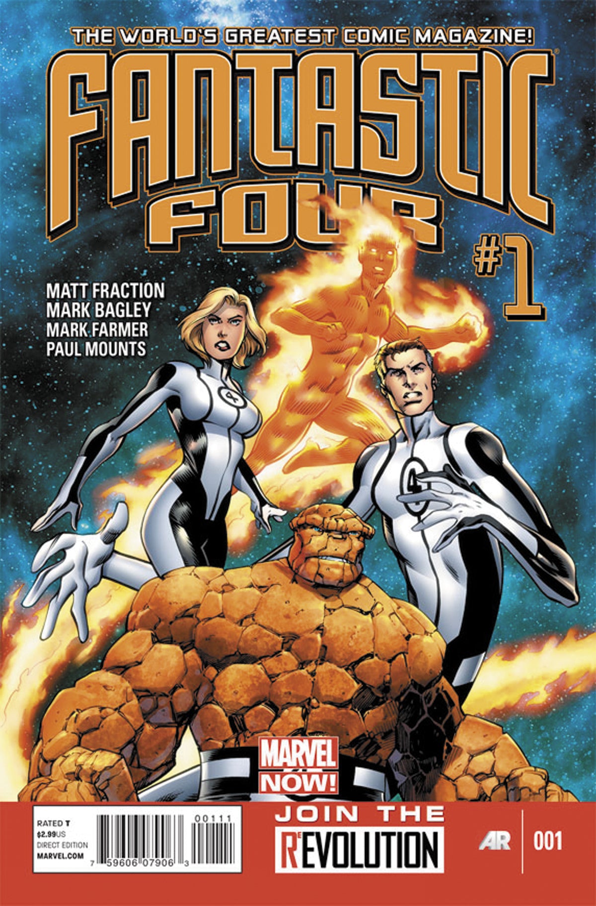 Fantastic Four #1 A 4th Series Marvel 2013 Mark Bagley Matt Fraction