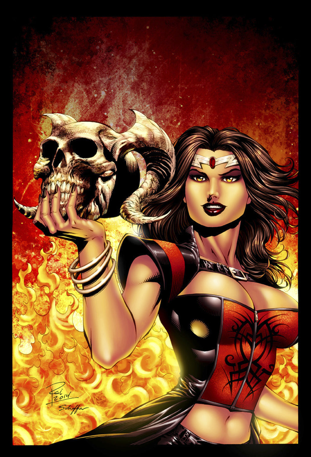 Grimm Fairy Tales GFT INFERNO RINGS OF HELL #3 (OF 3) B REI (AOFD) (MR) Zenescope