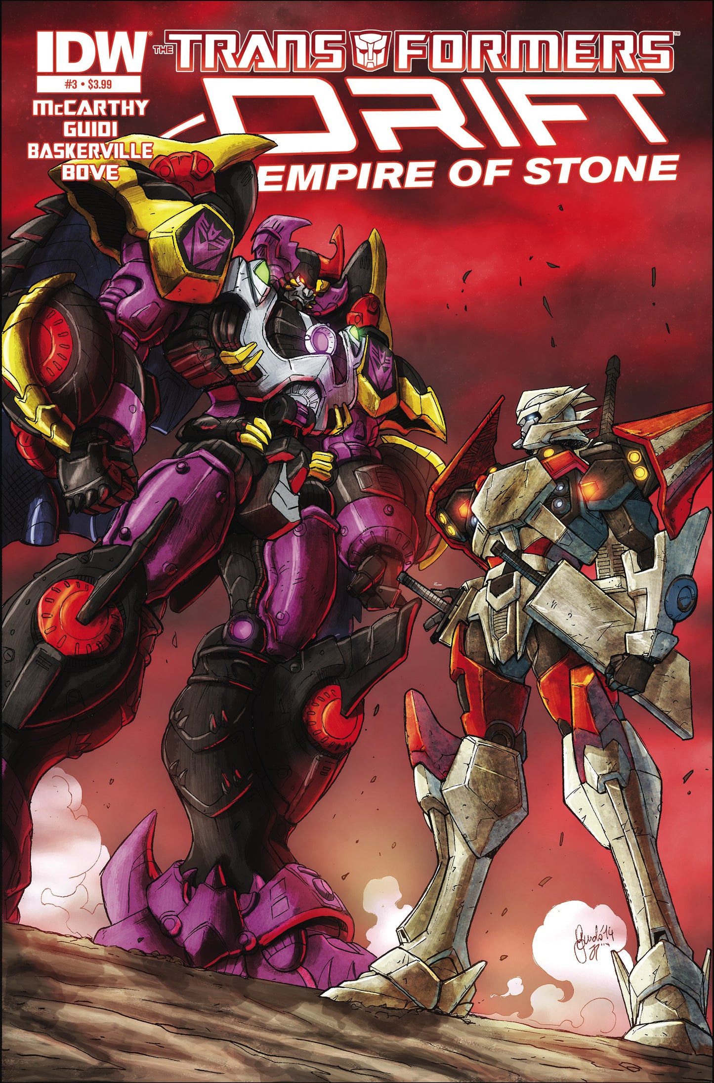 Transformers Drift Empire Of Stone #3 A IDW 2015 Guido Guidi Shane McCarthy