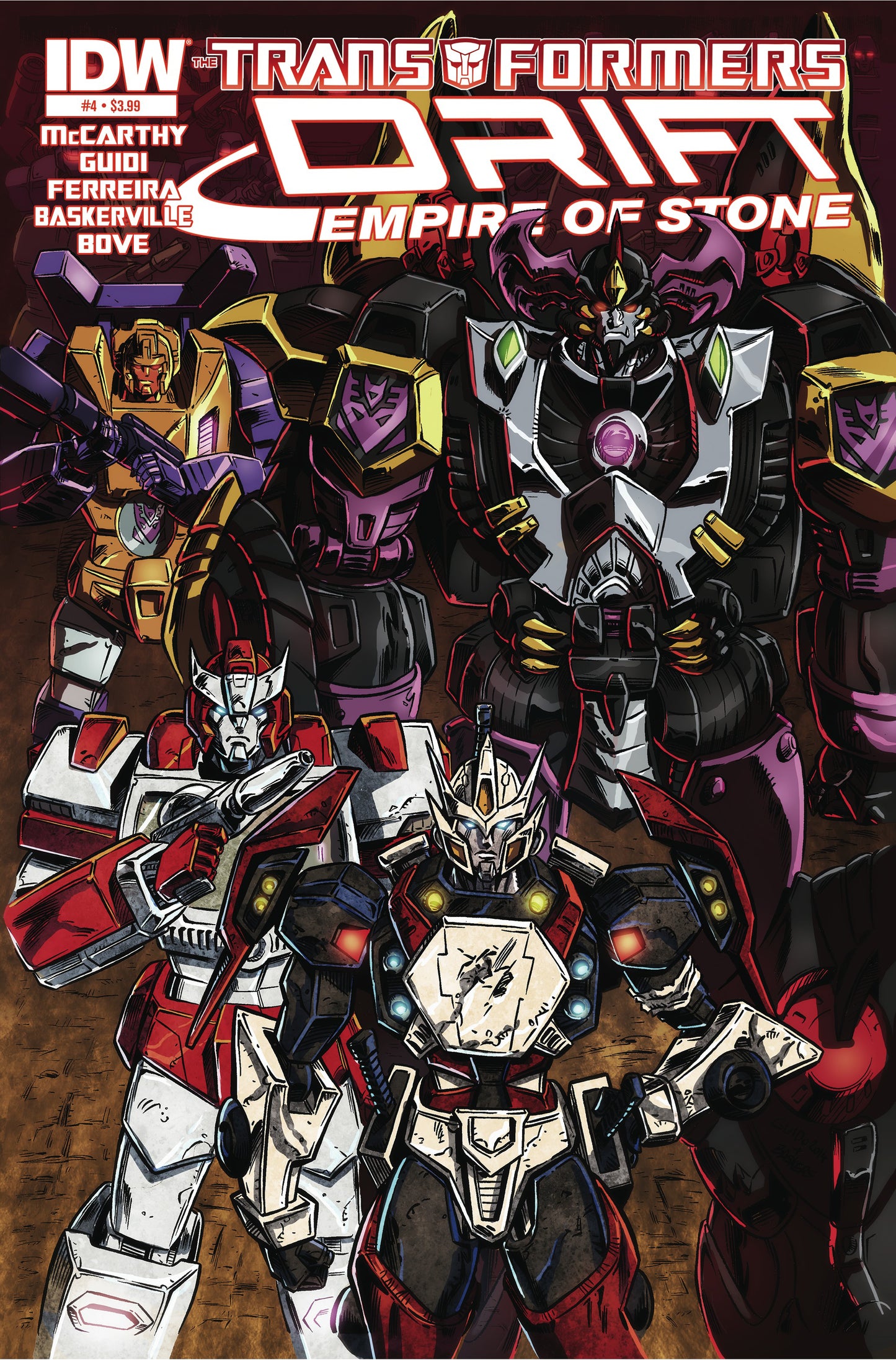 Transformers Drift Empire Of Stone #4 A IDW 2015 Guido Guidi Shane McCarthy