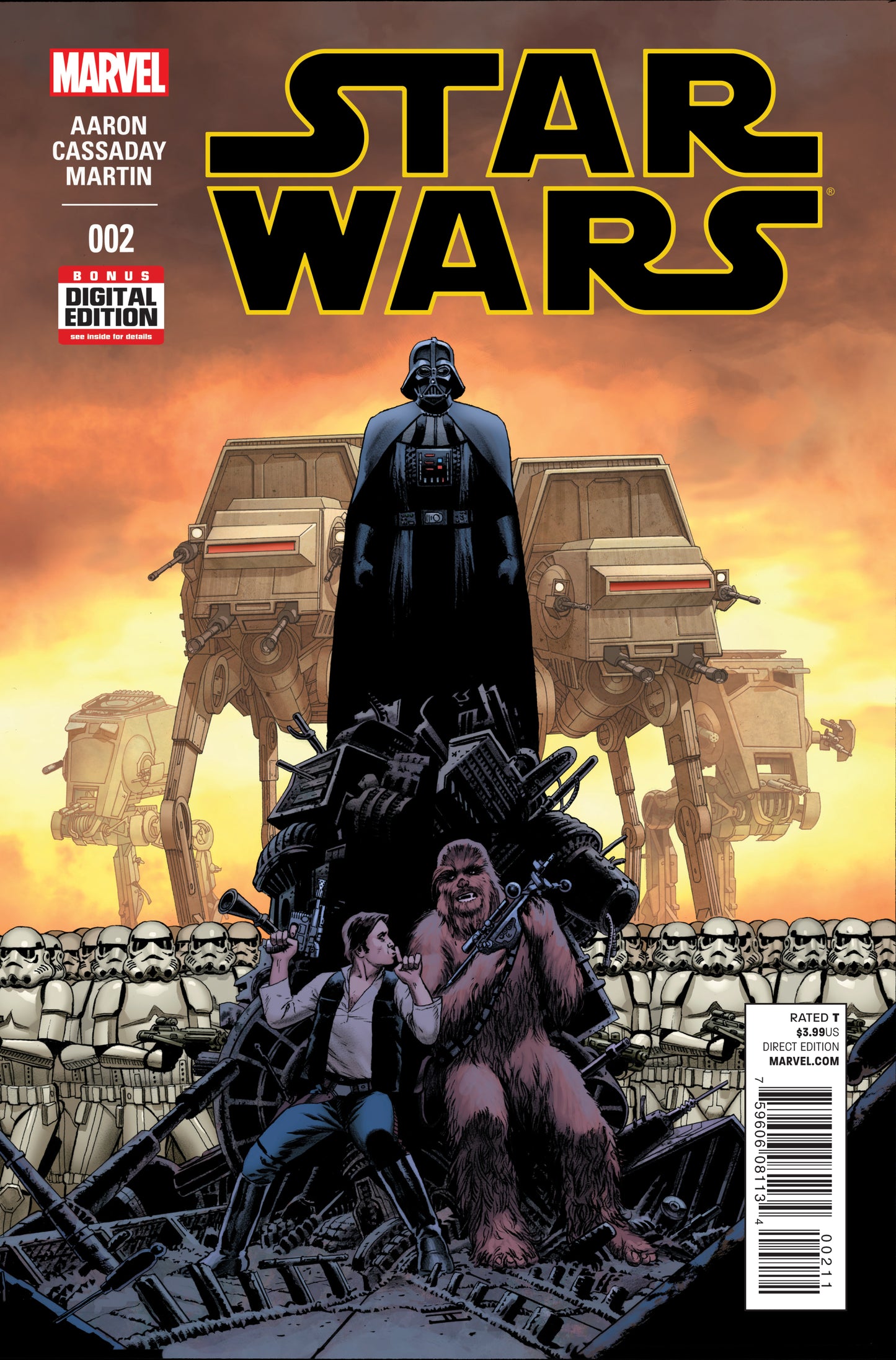 Star Wars 2 A Marvel 2015 NM John Cassaday Jason Aaron Darth Vader