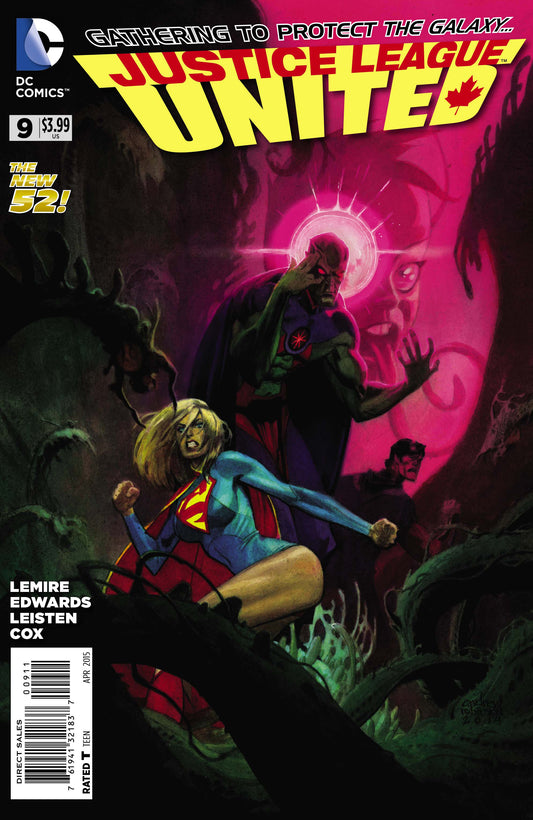 Justice League United #9 A DC 2015 Jeff Lemire Andrew Robinson