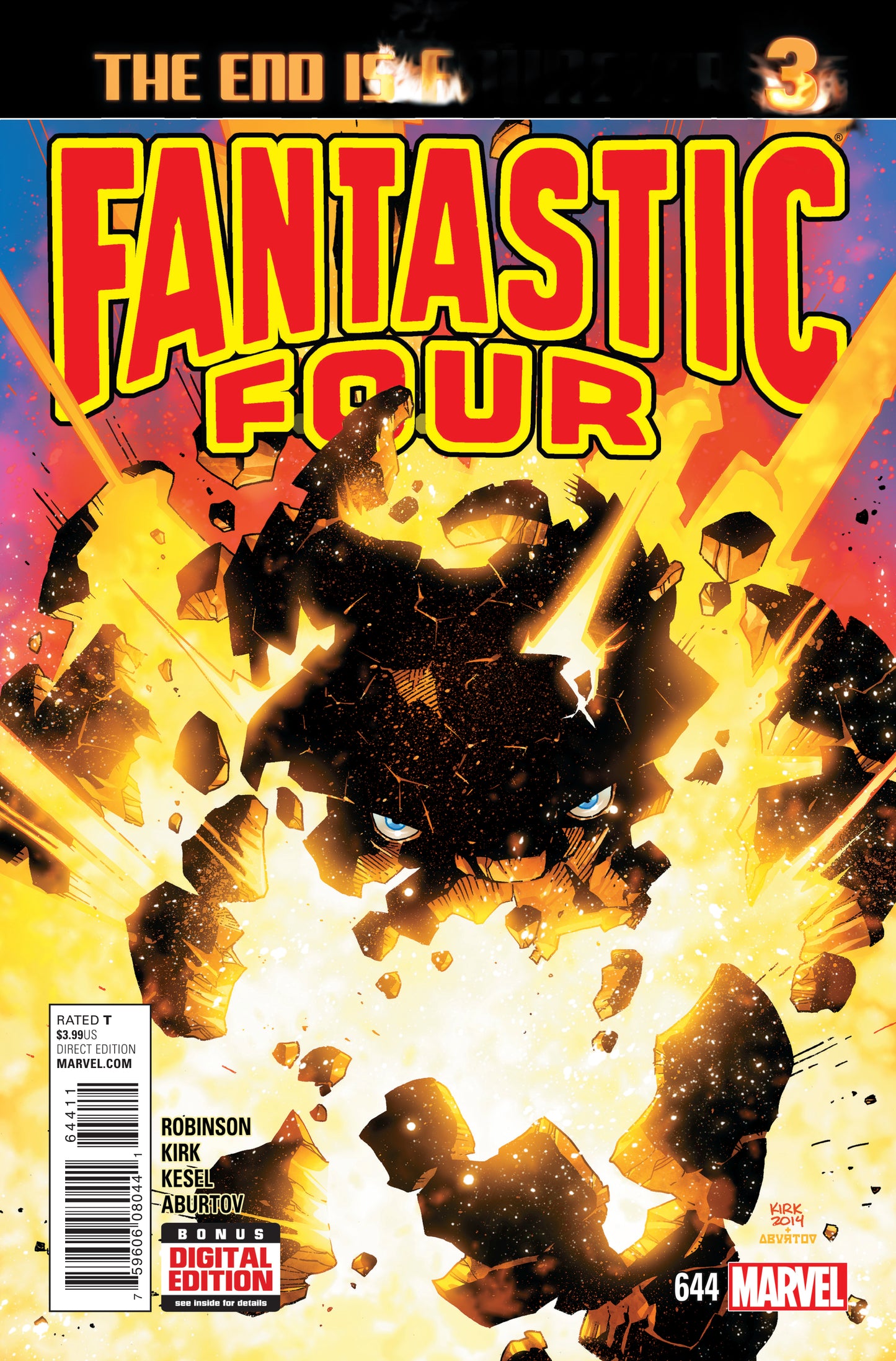 Fantastic Four #644 A 5th Series Marvel 2015 Leonard Kirk James Robinson