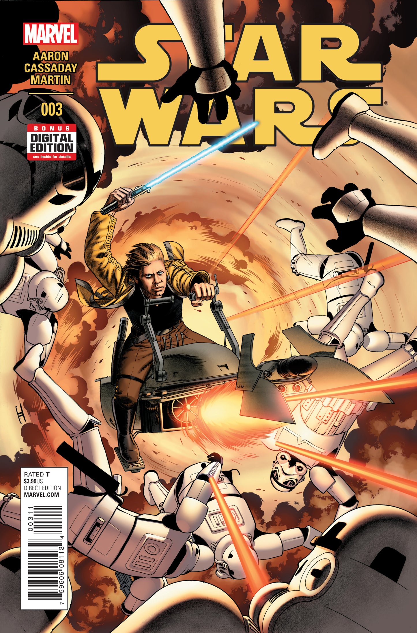 Star Wars 3 A Marvel 2015 NM- 9.2 John Cassaday Jason Aaron Luke Skywalker