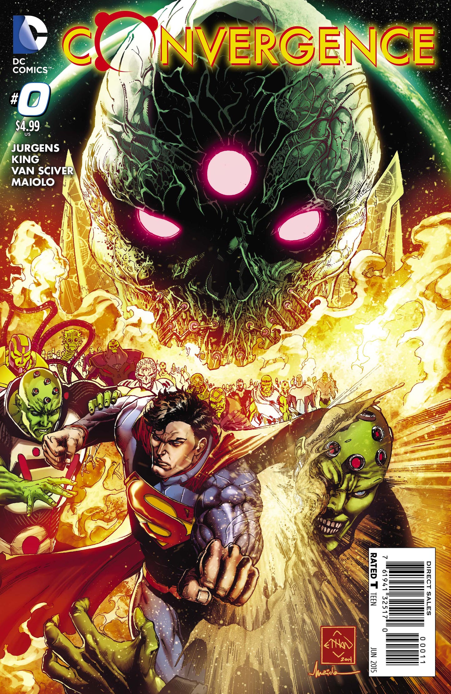 Convergence #0 A DC 2015 Ethan Van Sciver Dan Jurgens Superman