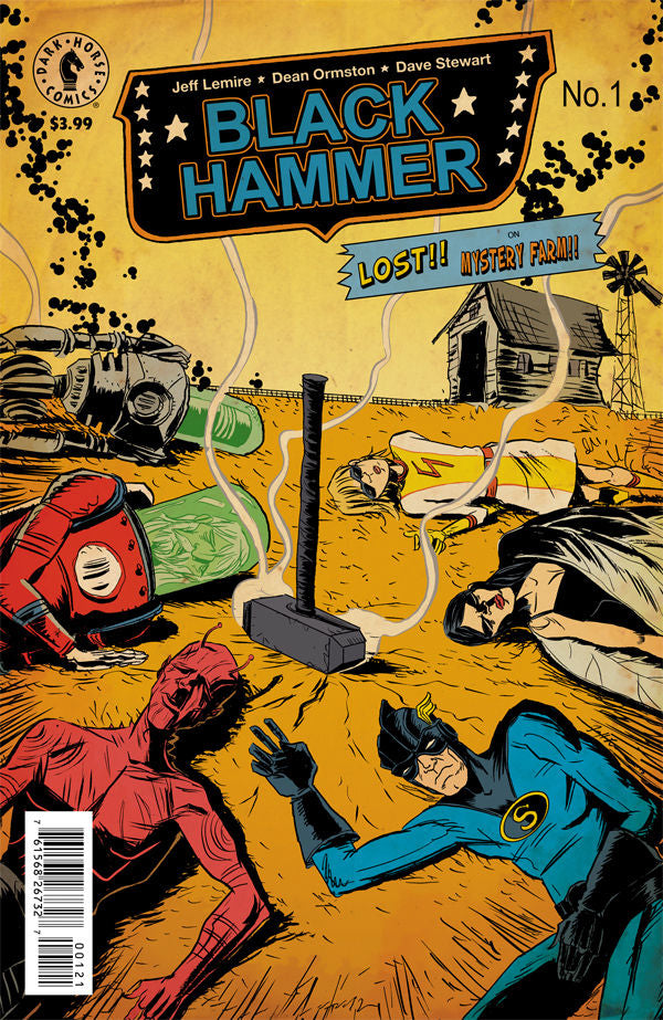 BLACK HAMMER #1 B Dark Horse 2015 Jeff Lemire Variant