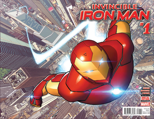 Invincible Iron Man 1 A Marvel 2016 NM David Marquez Brian Michael Bendis