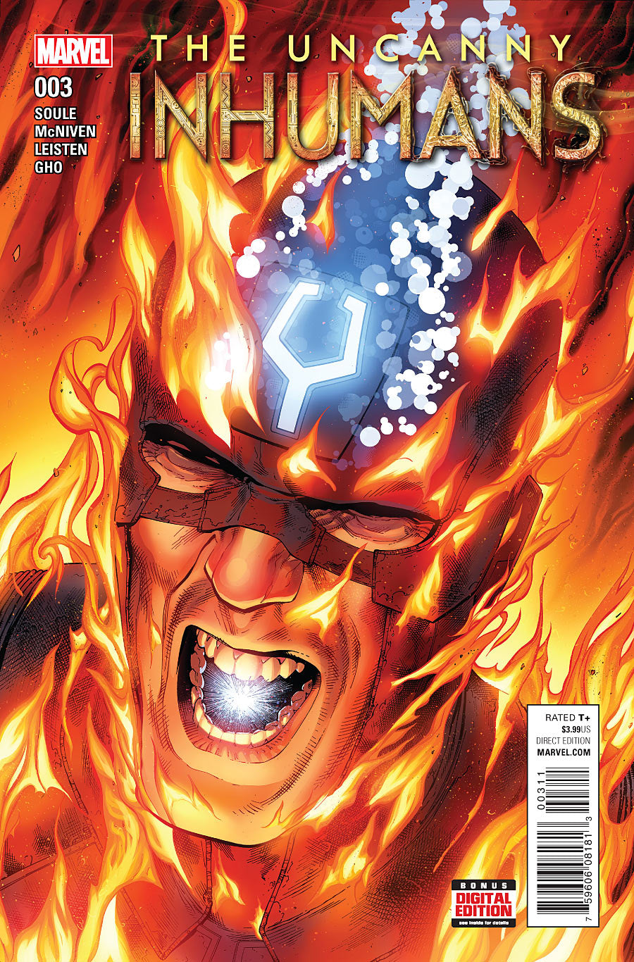 Uncanny Inhumans #3 A Marvel 2016 Charles Soule Steven Mcniven