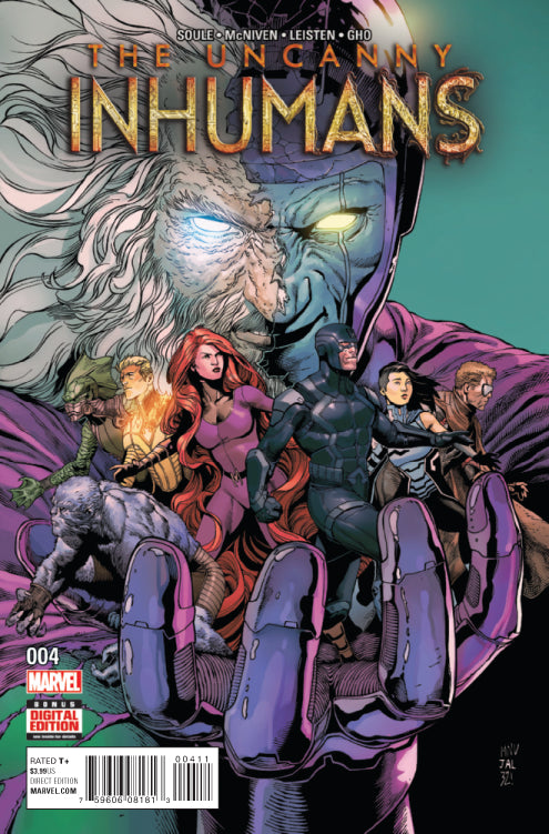 Uncanny Inhumans #4 A Marvel 2016 Charles Soule Steven Mcniven