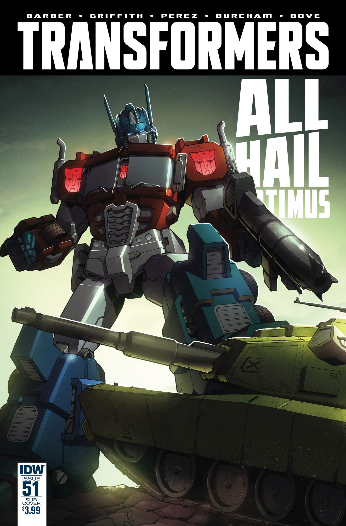 TRANSFORMERS #51 B IDW 2016 Casey Coller John Barber