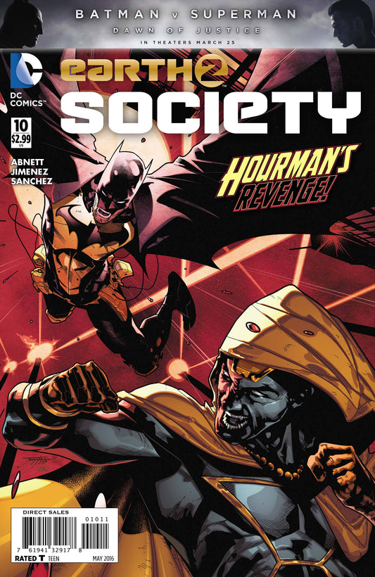 Earth 2 Society #10 DC 2016 Jorge Jimenez Dan Abnett Batman Hourman