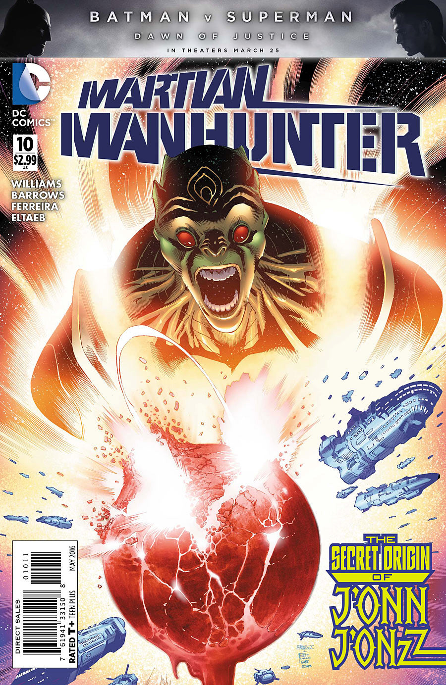 Martian Manhunter #10 4Th Series DC 2016 Rob Williams Eddy Barrows