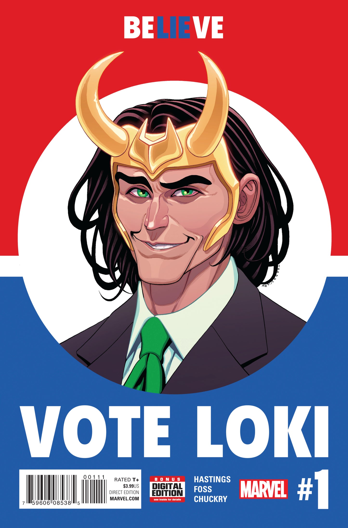 Vote Loki #1 A Marvel 2016 Christopher Hastings Tradd Moore