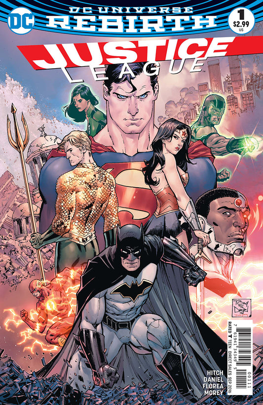 Justice League 1 A DC 2016 NM Rebirth Tony Daniel Bryan Hitch Batman Superman