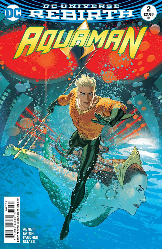 Aquaman 2 B DC 2016 VF NM Rebirth Joshua Middleton Variant Mera The Drowning