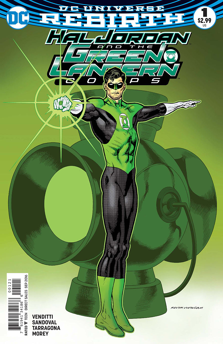 HAL JORDAN AND THE GREEN LANTERN CORPS #1 B DC 2016 Kevin Nowlan Variant