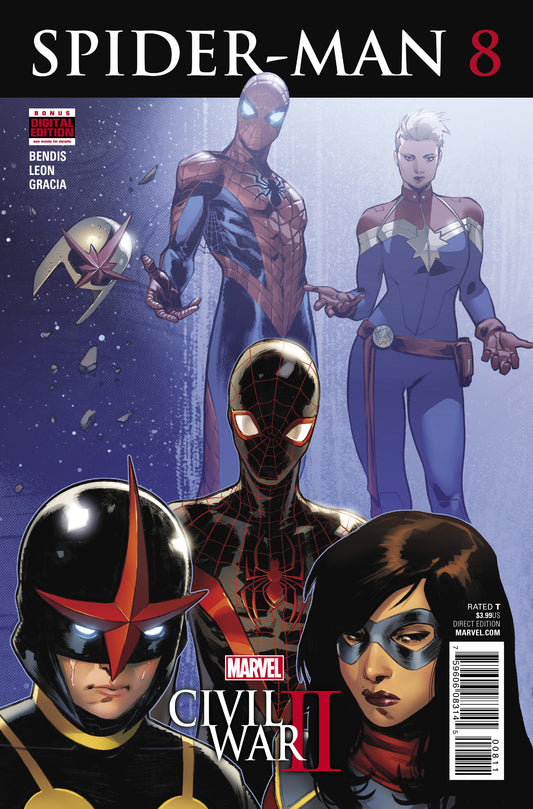 Spider-Man 8 A Marvel 2016 VF Sara Pichelli Miles Morales Civil War II