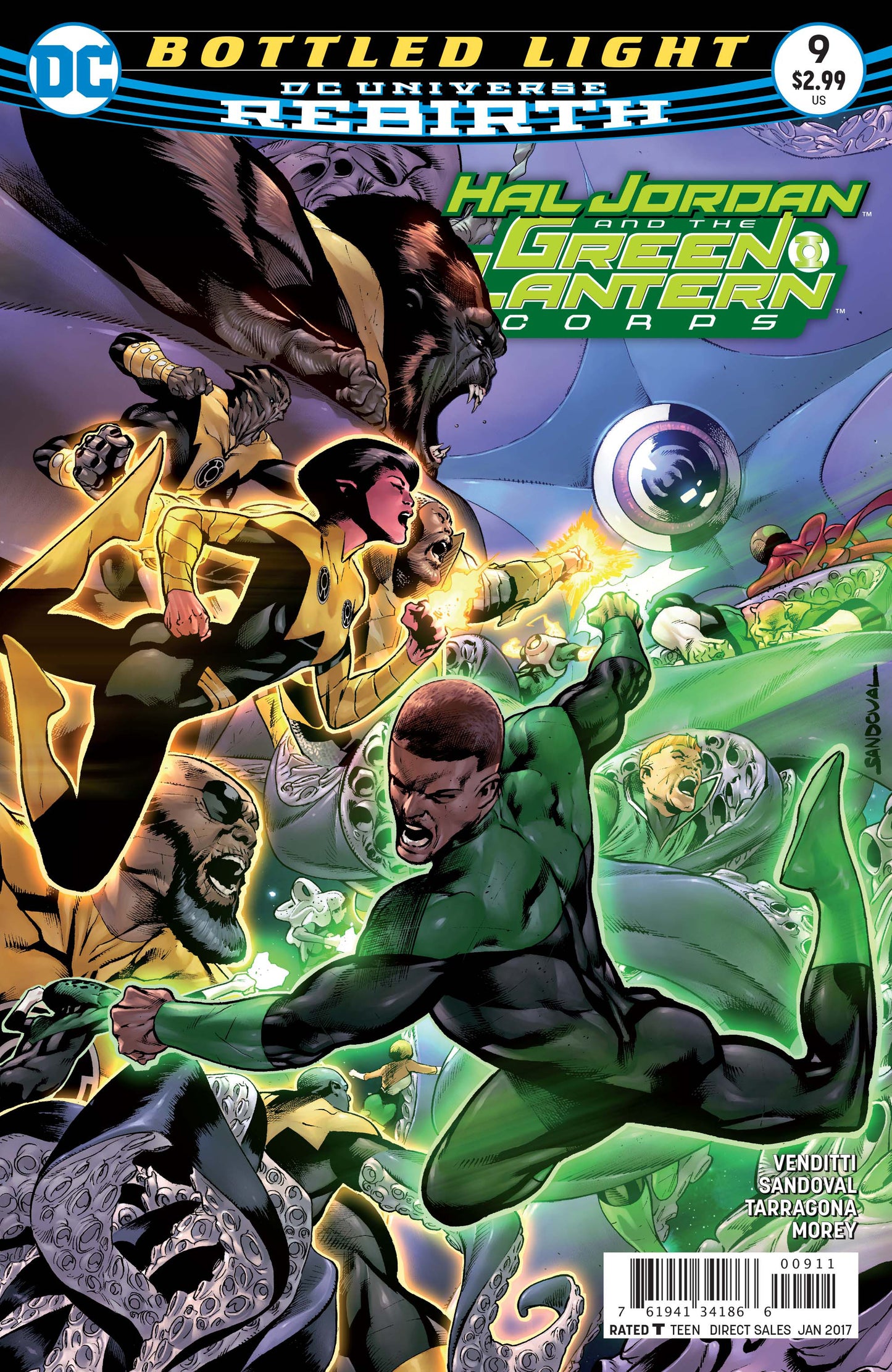 HAL JORDAN AND THE GREEN LANTERN CORPS #9 A DC 2017 Rafael Sandoval Robert Venditti