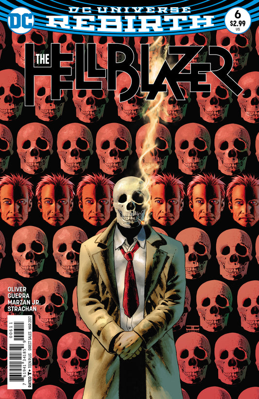 HELLBLAZER #6 A DC 2017 John Cassaday Simon Oliver Skull