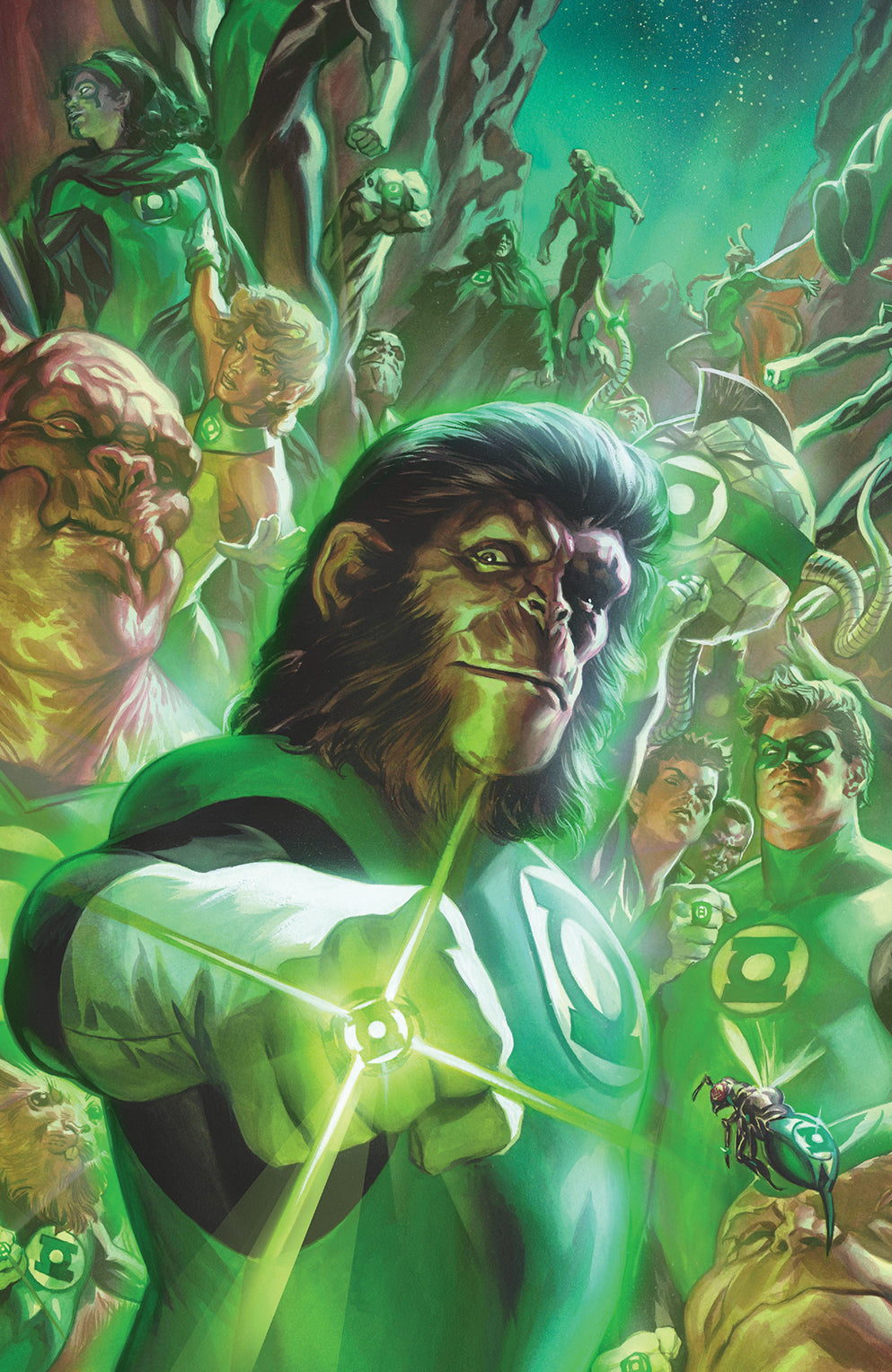 PLANET OF APES GREEN LANTERN #1 Boom 2017 1:50 Felipe Massafera Virgin Variant