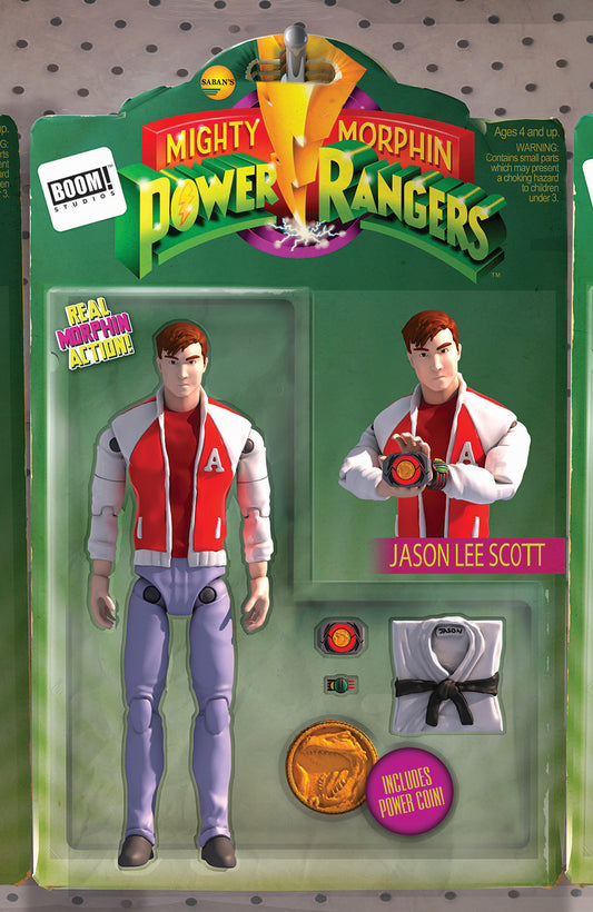 MIGHTY MORPHIN POWER RANGERS #16 Boom 2017 Action Figure Jason Lee Scott Variant